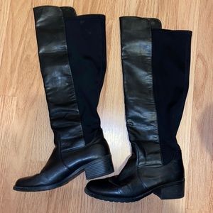 Black high boots